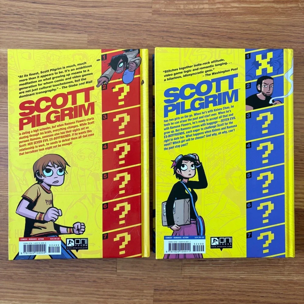 Complete Scott Pilgrim Vol 1-6 Graphic Novel Hardcover First Edition Color‎ Set